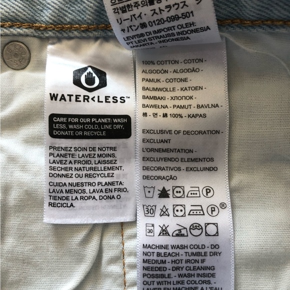 Levi’s 501 Jean Shorts in Light Blue Size 27 - Picture 8 of 11